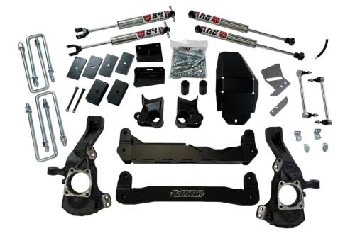 McGaughys Suspension Parts - 52452 | McGaughys 4 Inch Lift Kit With M84 Controlled Shocks For GMC Sierra 2500 2WD/4WD (2020-2025) | Gas & Diesel