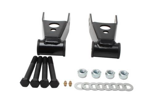 Lowriders Unlimited - LK-224-C | 1.0-2.0 Inch Rear Lowering Shackles (1999-2018 Silverado, Sierra 1500 2WD/4WD)