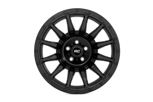 Rough Country - 90201811B | Rough Country 90 Series Wheel | One-Piece / Gloss Black / 20x10 / 8x170 / -19mm