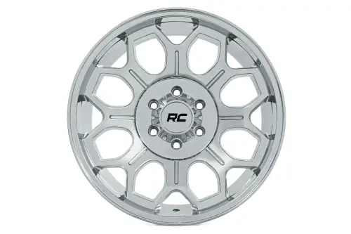 Rough Country - 77200917C | Rough Country 77 Series Wheel | One-Piece / Chrome / 20x9 / 6x135 / 0mm