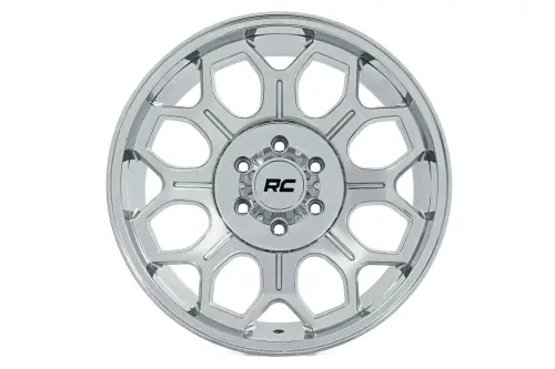 Rough Country - 77202512C | Rough Country 77 Series Wheel | One-Piece / Chrome / 20x10 / 6x5.5 / -25mm