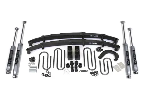 BDS Suspension - BDS137H | BDS Suspension 4 Inch Lift Kit For Chevrolet/GMC Blazer, Jimmy, V10 Suburban (1988-1991) | Rear 4 Inch Lift Block Kit, NX2 Nitro Series Shocks