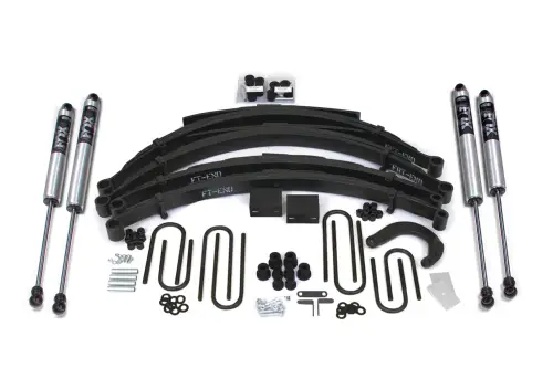 BDS Suspension - BDS141FS | BDS Suspension 4 Inch Lift Kit For Chevrolet/GMC Blazer, Jimmy, V10 Suburban (1988-1991) | Rear 4 Inch Lift Block Kit, Fox 2.0 Performance Series Shocks