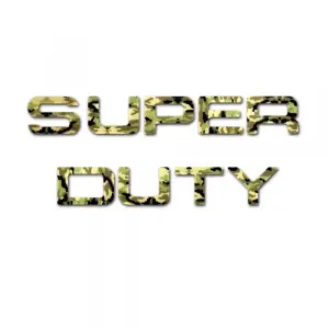 264181GC | Super Duty Raised Letter Inserts - Green Camo
