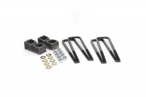 KG09122 | 2 Inch GM Rear Block & U Bolt Kit (1999-2010 Silverado, Sierra 2500 HD, 3500 HD 2WD/4WD | NO Overloads)