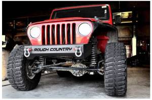1011 | Rough Country Stubby Front Bumper For Jeep YJ/TJ Wrangler |1998-2006