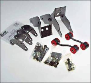 RK2007 | DJM Suspension Rear Lowering Hardware Kit (2007-2018 Suburban, Tahoe, Yukon 2WD)