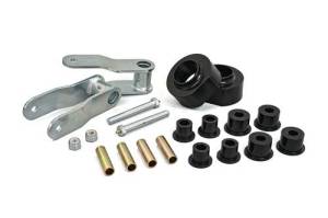 KJ09105BK | 1-3/4 Inch Front Coil Spring Spacer & 1 Inch Rear Shackle (1984-2001 XJ Cherokee)