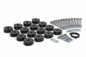 KG04501BK | Hummer 1 Inch Body Lift Kit | Replaces Factory Mounts (2004-2009 H3)