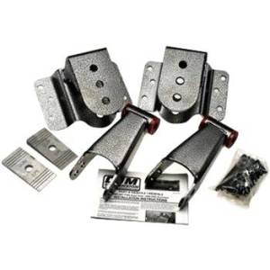 DJM Suspension - HS3015-5 | DJM Suspension 5 Inch Rear Hanger & Shackle Kit (1999-2007 F250, F350 Super Duty 2WD) - Image 1