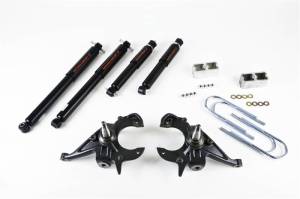 612ND | Belltech 2 Inch Front / 2 Inch Rear Complete Lowering Kit with Nitro Drop Shocks (1982-2004 S10/S15 2WD | 1983-1997 Blazer/Jimmy 2WD)