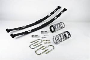 569 | Belltech 2 or 3 Inch Front / 4 Inch Rear Complete Lowering Kit without Shocks (1998-2003 Blazer/Jimmy 2WD | 6 Cyl)
