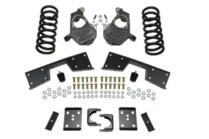 93023 | McGaughys 4 Inch Front / 6 Inch Rear Lowering Kit 1999-2000 GM Truck 1500 2WD Ext/Quad Cab | 17 Inch + Wheels