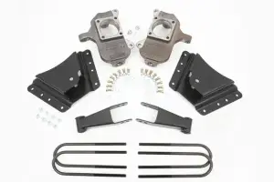 33075 | McGaughys 2 to 3 Inch Front / 5 Inch Rear Lowering Kit 2002-2010 GM 3500 Trucks 2WD/4WD
