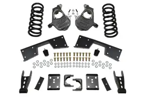 93028 | McGaughys 5 Inch Front / 7 Inch Rear Lowering Kit 1999-2000 GM Truck 1500 2WD Ext/Quad Cab | 16 Inch + Wheels