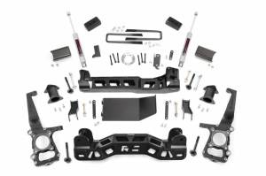 Rough Country - 59930 | 4 Inch Ford Suspension Lift Kit w/ Strut Spacers, Premium N3 Shocks - Image 1