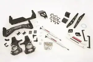 50766-SSB | McGaughys 7 to 9 Inch Lift Kit (S/S Black) 2014-2016 GM Truck 1500 2WD CAST STEEL factory control arms only