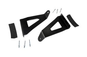 Rough Country - 70518 | Ford 54-inch Curved LED Light Bar Upper Windshield Mounts (04-14 F-150) - Image 1