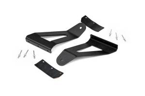 Rough Country - 70517 | Jeep 50-inch Curved LED Light Bar Upper Windshield Mounts (84-01 XJ Cherokee) - Image 1