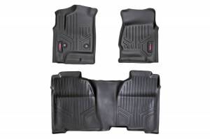 M-21142 | Heavy Duty Floor Mats [Front/Rear] - (14-19 Chevy Silverado / GMC Sierra Double Cab)