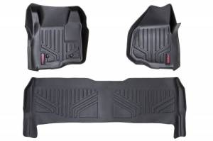 M-51223 | Heavy Duty Floor Mats [Front/Rear] - (11-16 Ford Super Duty Crew Cab | Depressed Pedal)