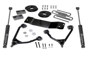 3700 | Superlift 3.5 Inch Suspension Lift Kit with Shadow Shocks (2007-2016 Silverado, Sierra 1500 4WD | OE Cast Steel Control Arms)