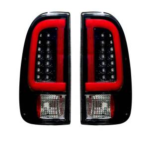 264292BK | Straight aka “Style” Side OLED Tail Lights – Smoked Lens