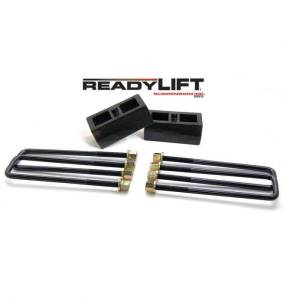 66-3112 | ReadyLift 2 Inch Rear Block & U Bolt Kit (2011-2024 Silverado, Sierra 2500 HD, 3500 HD)