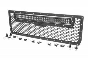 Rough Country - 70190 | GMC Mesh Grille w/30in Dual Row Black Series LED (14-15 Sierra 1500) - Image 1