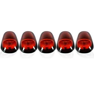 264146AM | (5-Piece Set) Amber Cab Roof Light Lens with Amber LED’s