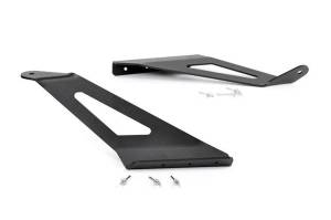 70513B | GM 50-inch Curved LED Light Bar Upper Windshield Mounts (15-20 SUVs)