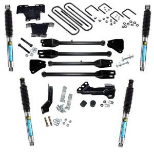 K166B | Superlift 4 Inch 4-Link  Suspension Lift Kit With Bilstein Shocks (2017-2022 F250, F350 Super Duty 4WD | Diesel)