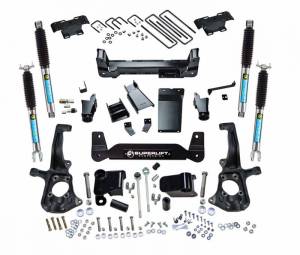 K150B | Superlift 6 Inch Suspension Lift Kit with Bilstein Shocks (2011-2019 Silverado, Sierra 2500HD, 3500 HD 4WD)