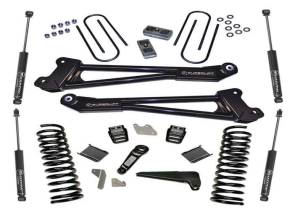 K144 | Superlift 4 Inch Suspension Lift Kit with Shadow Shocks (2013-2018 Ram 3500 4WD | Diesel)