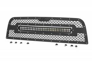 Rough Country - 70152 | Dodge Mesh Grille w/30in Dual Row Black Series LED (13-18 Ram 2500/3500) - Image 1