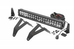 70779 | Rough Country 20 Inch LED Light Bar & Bumper Kit For Ram 1500 | 2019-2023 | Black Series