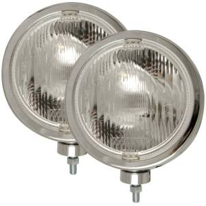 821004 | Anzo USA H3 8 Inch Round Slimline Off Road Lights Chrome (Pair)