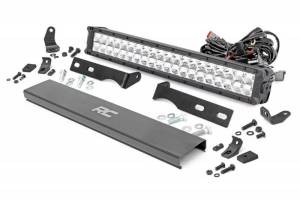 Rough Country - 70775 | Jeep 20in LED Bumper Kit | Chrome Series w/ Cool White DRL (11-20 WK2 Grand Cherokee) - Image 1