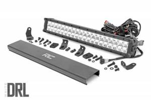 70920D | 20-inch Cree LED Light Bar - (Dual Row | Chrome Series w/ Cool White DRL)