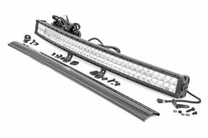 72940D | 40-inch Curved Cree LED Light Bar - (Dual Row | Chrome Series w/ Cool White DRL)