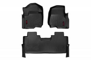 M-51712 | Heavy Duty Floor Mats [Front/Rear] - (2017-2022 Ford Super Duty Crew Cab | Bucket Seats)