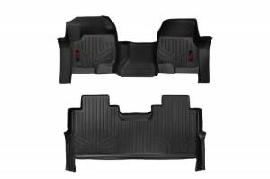 M-51173 | Heavy Duty Floor Mats [Front/Rear] - (2017-2022 Ford Super Duty Crew Cab | Bench Seats)