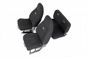 91008 | Jeep Neoprene Seat Cover Set | Black [87-90 Wrangler YJ]