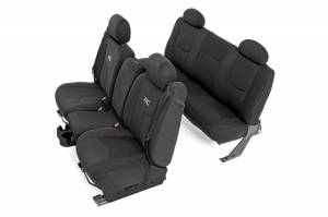 91019 | GM Neoprene Front & Rear Seat Cover Combo | Black [99-06 1500]