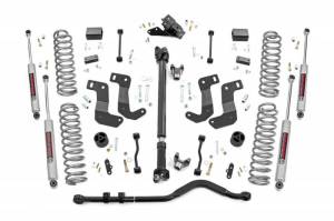 69031 | Rough Country 3.5 Inch Lift Kit With Control Arm Drop Brackets For Jeep Wrangler JL Unlimited 4WD | 2018-2023 | N3 Shocks, Rubicon