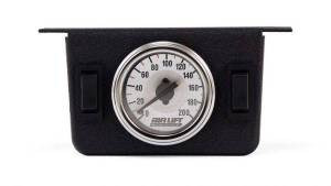 26157 | Air Lift Performance Dual Needle Gauge Panel With Two Switches - 200 PSI