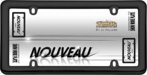 20640 | Cruiser Accessories Nouveau, Black Plastic License Plate Frame