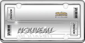 20643 | Nouveau, Chrome Plastic License Plate Frame