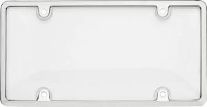 62031 | Cruiser Accessories Cruiser Accessories Tuf Combo Chrome License Plate Frame | Clear