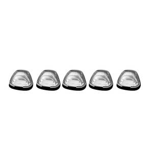 264143CLS | (5-Piece Set) Clear Lens with White & Amber Strobe LED’s & White or Amber Running Lightt LED’s – Complete Kit With Wiring & Hardware